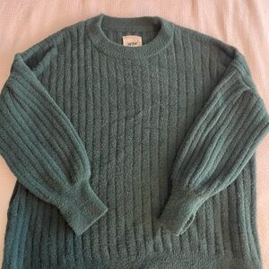 Aerie oversized green sweater.
